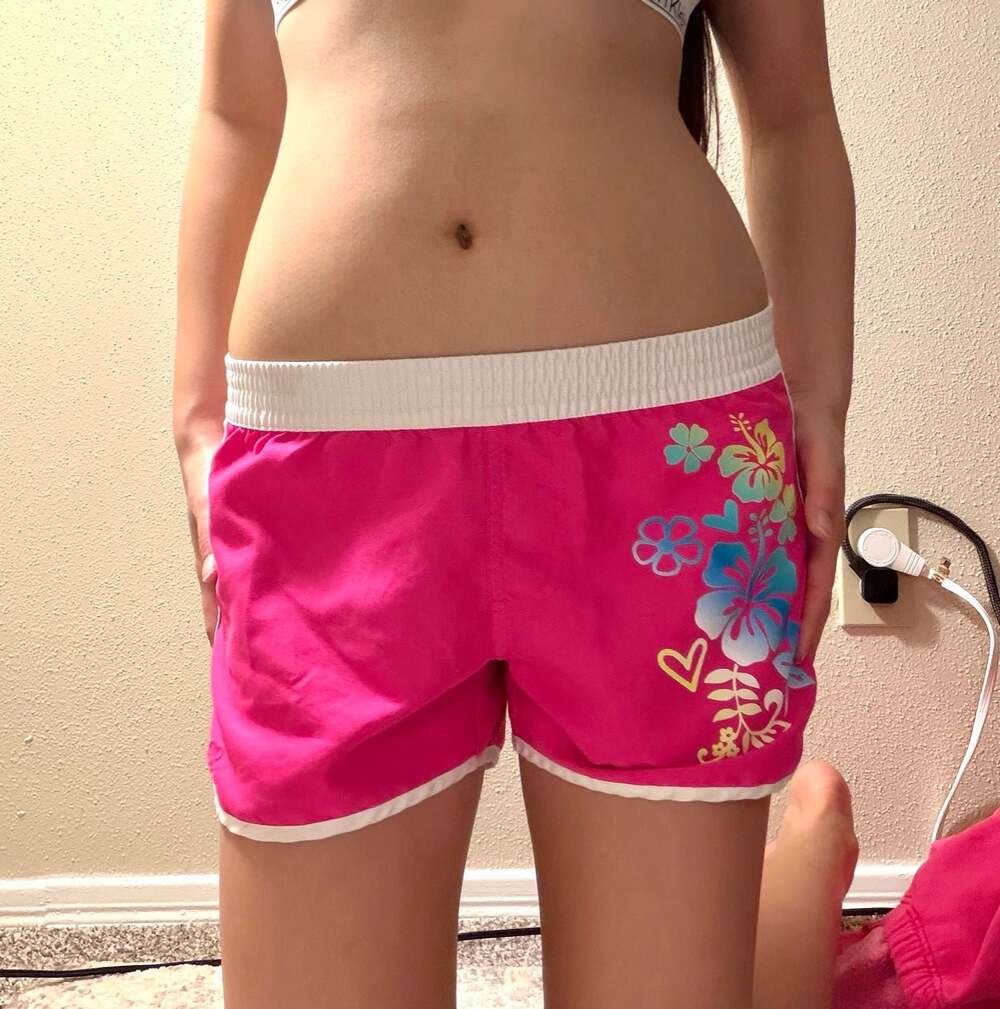 Ocean Pacific OP Pink Tropical Floral Board Shorts Size XL 14-16